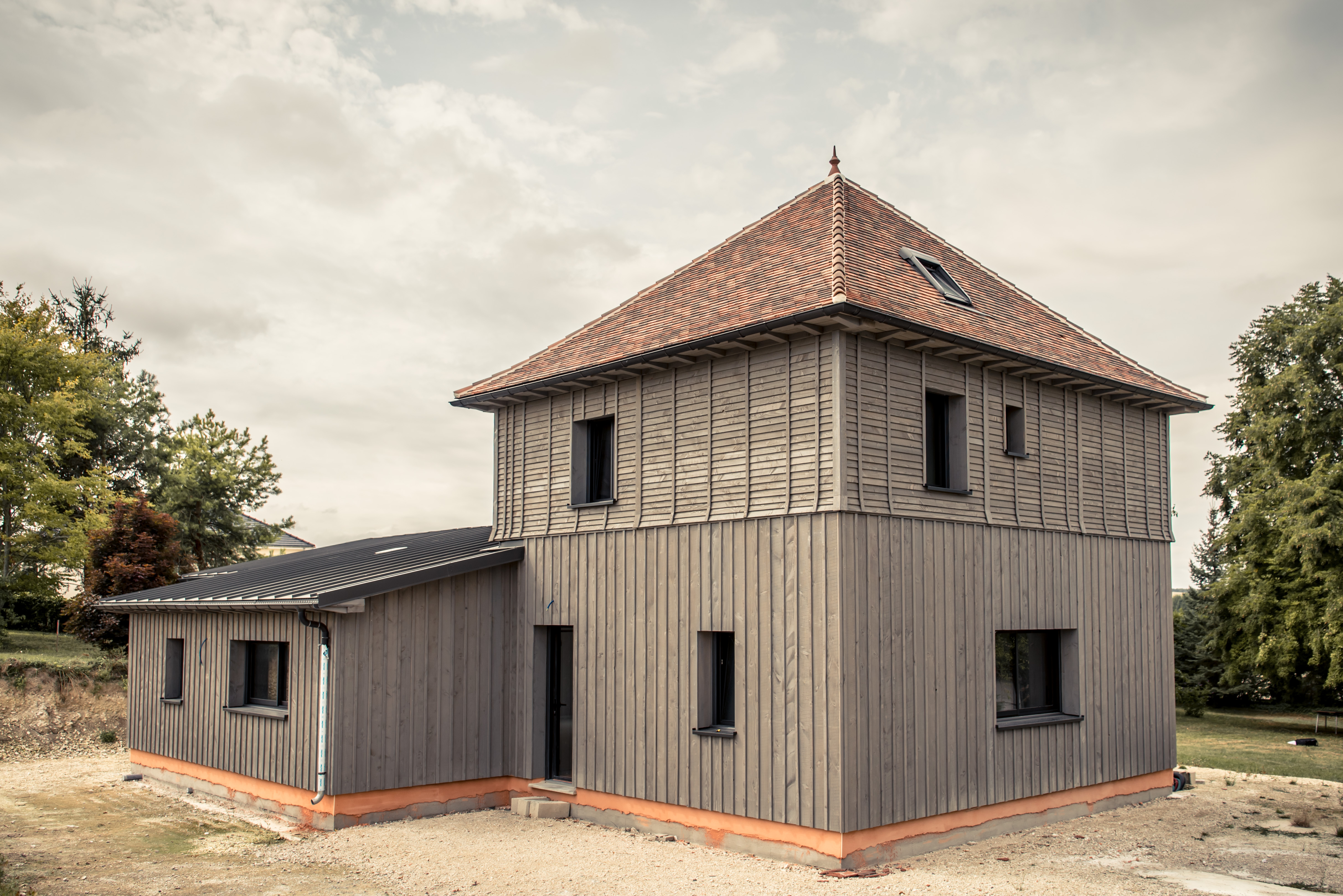  Maison  ossature bois  et poteaux poutres  Ateliers 